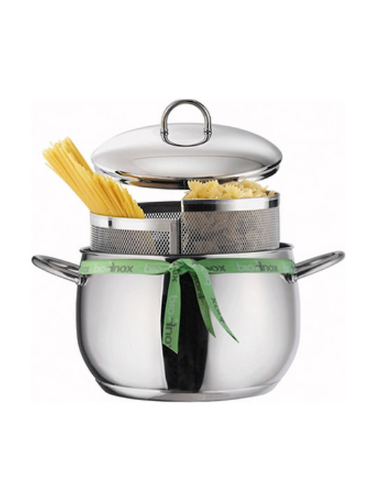 Inoxriv Bioinox Duetto Pasta Rostfreier Stahl Kochtopf 24cm