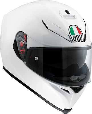 AGV K-5 S Mono Full Face Helmet with Pinlock and Sun Visor DOT / ECE 22.05 1390gr - Pearl White 200041A4HY005