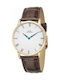 Chronostar Watch Battery with Brown Leather Strap R3751257002