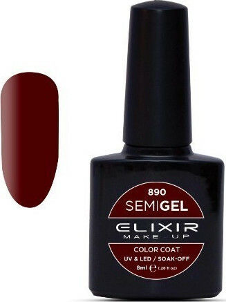 Elixir Semi Gel Ημιμόνιμο Βερνίκι Νυχιών 890 Bulgarian Rose 8ml