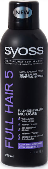 Syoss Пяна За Коса Full Hair 5 Плътност И Обем 250мл