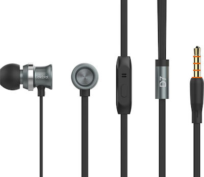 Celebrat D7 In-ear Handsfree με Βύσμα 3.5mm Μαύρο