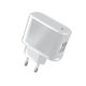 Celly Handyladegerät Ohne Kabel mit 2 USB-A Ausgangsanschlüsse Weiß