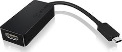 Icy Box IB-AC534-C USB-C Masculin În HDMI Feminin