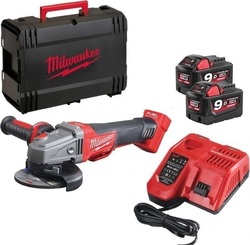 Milwaukee M18 CAG125XPDB-902X Ъглошлайф с 2 Батерии 9Ах