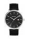 Paul Smith Track Watch with Black Leather Strap