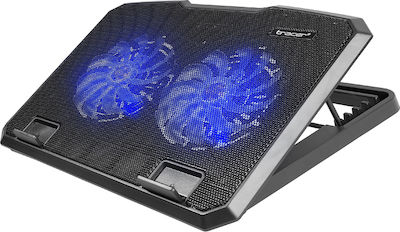Tracer Snowman Kühlung Pad für Laptop bis zu 17" mit 2 Ventilatoren und Beleuchtung