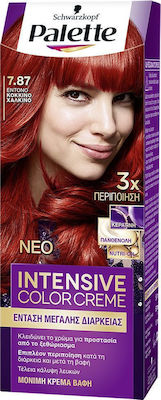 Schwarzkopf Palette Intensive Color Creme Set Haarfarbe 7.87 Bright Red Bronze 50ml