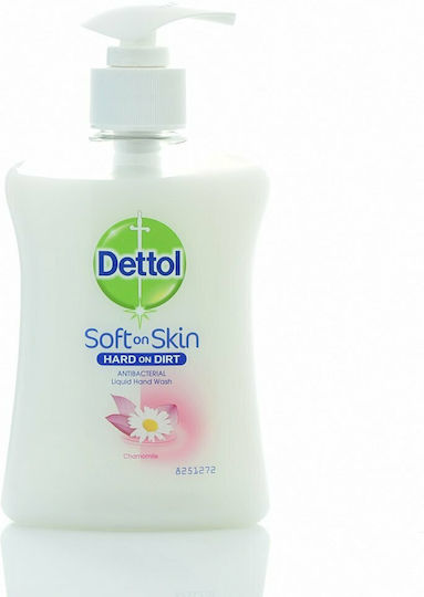 Dettol Chamomile Soft on Skin Hard on Dirt Liquid Soap with Chamomile 250ml