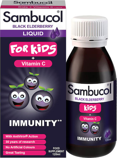 Galenica Sambucol Kids + Vitamin C Συμπλήρωμα για την Ενίσχυση του Ανοσοποιητικού 120ml