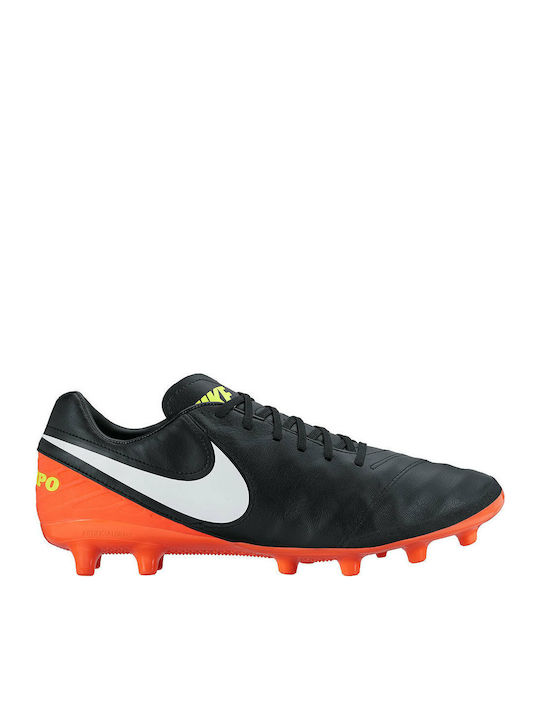 Nike Tiempo Mystic AG 844396-018 Χαμηλό Ποδοσφαιρικά Παπούτσια με Τάπες Μαύρα |