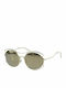 Miu Miu Women's Sunglasses with Gold Metal Frame and Gold Mirror Lens MU 50SS ZVN1C0