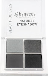 Benecos Four Shades Eye Shadow Palette in Solid Form 8gr