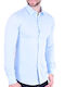 Men's Shirt solid light blue light blue