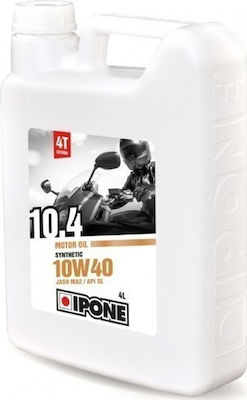 Ipone 10.4 Semi-synthetic Motorcycle Oil for Four-Stroke Engines 10W-40 4lt