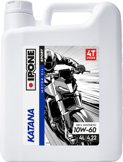 Ipone Full Power Katana Synthetic Motorcycle Oil for Four-Stroke Engines 10W-60 4lt