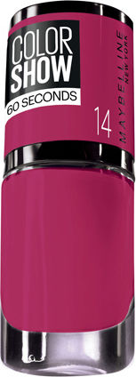 Maybelline Colorshow 60 seconds Glossy Βερνίκι Νυχιών Quick Dry Φούξια 7ml
