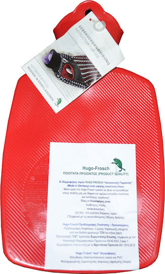 Syndesmos Mapa Hugo Frosch Universal 1.8lt Wärmflasche in Rot Farbe 1800ml