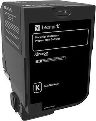 Lexmark 74C2HK0 Toner Laser Εκτυπωτή Μαύρο High Yield Return Program 20000 Σελίδων