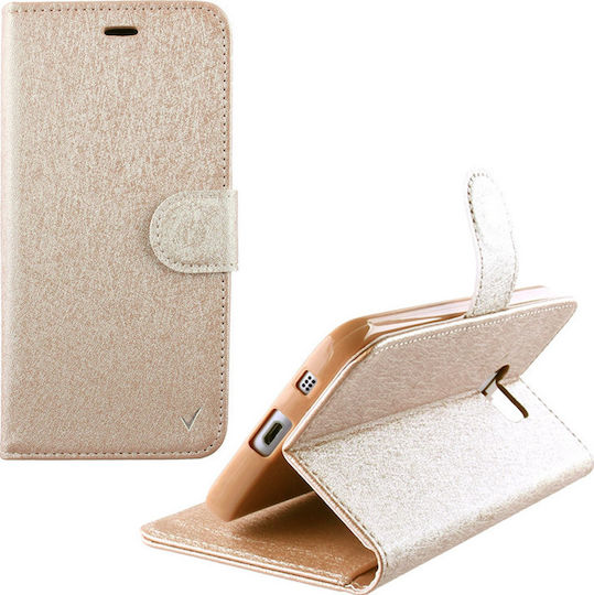 Volte-Tel Leather Gold TPU Gold Book Synthetic Leather Gold (iPhone 8/7 Plus)