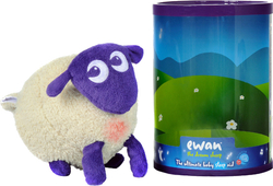 Sweet Dreamers Schlafspielzeug Ewan the Dream Sheep aus Stoff mit Weißen Geräuschen und Licht für 0++ Monate