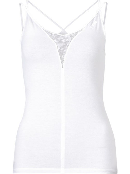 Odlo Revolution Teknical Silk X-Light Damen Thermo ärmelloses Shirt Weiß