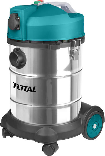 Total Vacuum Wet / Dry 1400W with Stainless Bin 30lt
