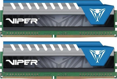 Patriot Viper Elite Blue 16GB DDR4 RAM with 2 Modules (2x8GB) and 3000 Speed for Desktop