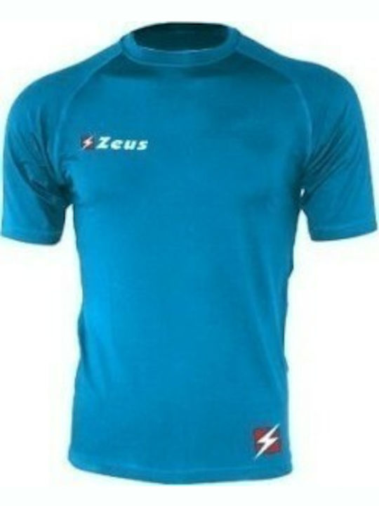 Zeus Maglia Fisiko M/C Bluza termică pentru bărbați cu mâneci scurte Turcoaz