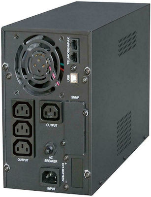 Energenie EG-UPS-PS2000-01 Line-Interactive 2000VA 1600W with 4 IEC Power Plugs