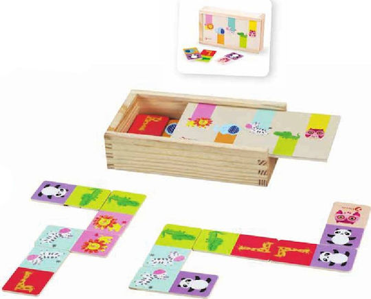 Board Game Ντόμινο με Άγρια Ζώα for 2+ Players 3+ Years Old (EN) Classic World