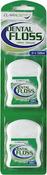 Algotech Claradent Waxed Dental Floss 50m 2 Pieces