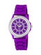 Watch with Purple Rubber Strap RA104604