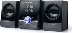 Muse Soundsystem 2 M-38 BT M-38BT 10W mit CD / Digitale Medien Player und Bluetooth Schwarz