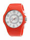 Miss Sixty Damen Uhr mit Orange Kautschukarmband