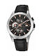 Festina Watch Battery with Black Leather Strap F16990/3