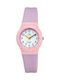 Q&Q Kids Analog Watch with Rubber/Plastic Strap Lilac