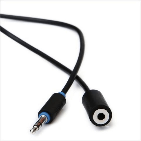 Prolink Καλώδιο Ήχου 3.5mm male - 3.5mm female Μαύρο 3m PB106-0300