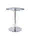 Rundes Beistelltisch Bitt Glas Transparent M60xL60xH65cm EM121