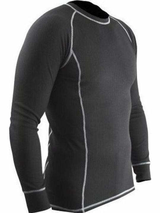 Roleff Functional Underwear Ανδρική Ισοθερμική Μακρυμάνικη Μπλούζα Μαύρη