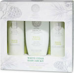 Natura Siberica White Cedar Hair Care Kit Haarpflegeset mit Shampoo und Maske 3Stück