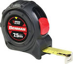 Benman Tape Measure with Auto-Rewind and Magnet 25mm x 7.5m