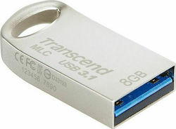 Transcend JetFlash 720S 8GB USB 3.0 Stick Ασημί