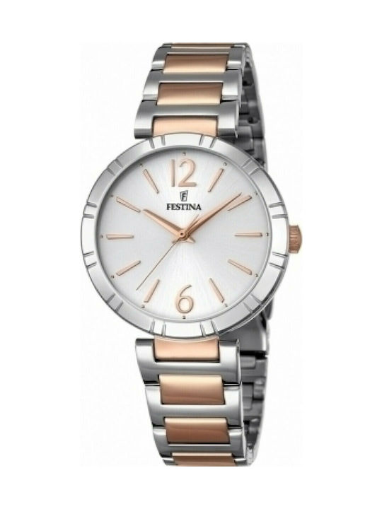 Festina Watch with Gold Metal Bracelet