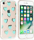 YouSave Accessories Hearts By Umschlag Rückseite Silikon Set mit Glas Mehrfarbig (iPhone SE 2022/2020/8/7)