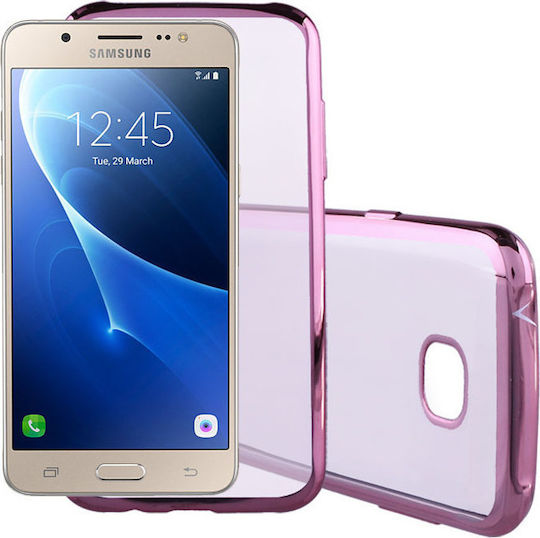 Volte-Tel Electroplating Back Cover Σιλικόνης Ροζ Χρυσό (Galaxy J5 2016)