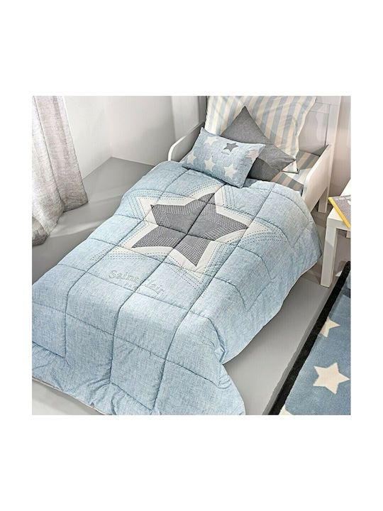 Saint Clair Pirineo Детски Плик за Завивка Единичен Памучен Синьо 160x220бр