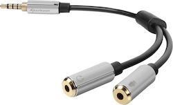 Sharkoon PMP35 3.5mm male σε 3.5mm 2x female