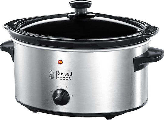 Russell Hobbs Slow Cooker 1200W cu Memorie Internă 3.5lt Argintiu