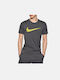 Nike Dry Tee Herren Sport T-Shirt Kurzarm Gray